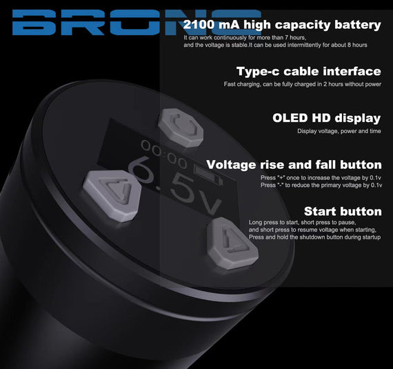 Bronc V12 Wireless Stroke Ajustable