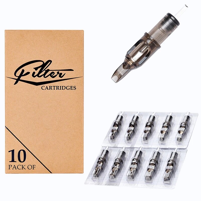 EZ - 20 agujas de cartucho de tatuaje #08 (3RLT) de 0.010 in con  revestimiento redondo extra largo cónico apretado, cartuchos de agujas de  tatuaje