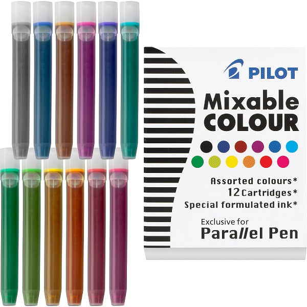 Repuesto Pilot Parallel Pen 12 Colores