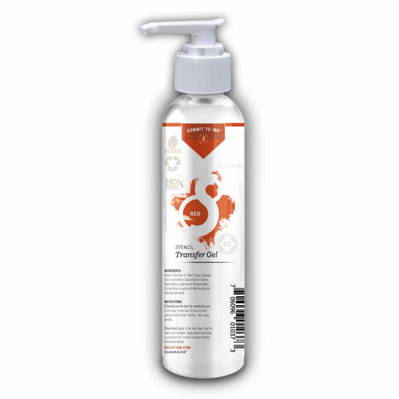 S8 Red Stencil Gel 8oz