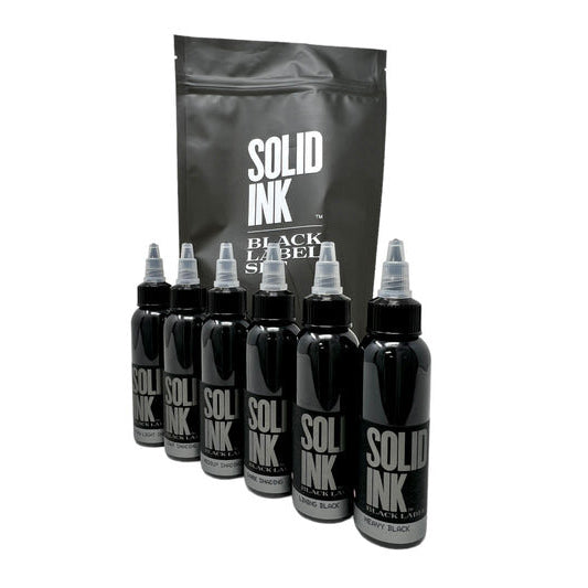 Set Grey Wash Black Label 1oz Solid Ink